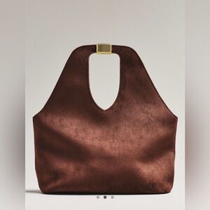 NWT retail $108. #Anthropologie #Reclectic.  Brown Suede Women's Bag